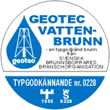 geotec vattenbrunn certifikat